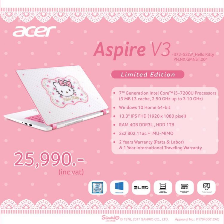 Acer Hello Kitty Limited Edition