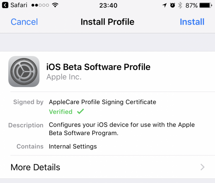 วิธีติดตั้ง iOS 11 Public Beta