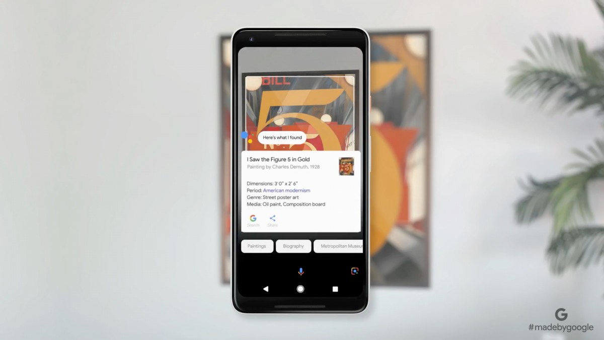 Google Lens finding album info from its cover