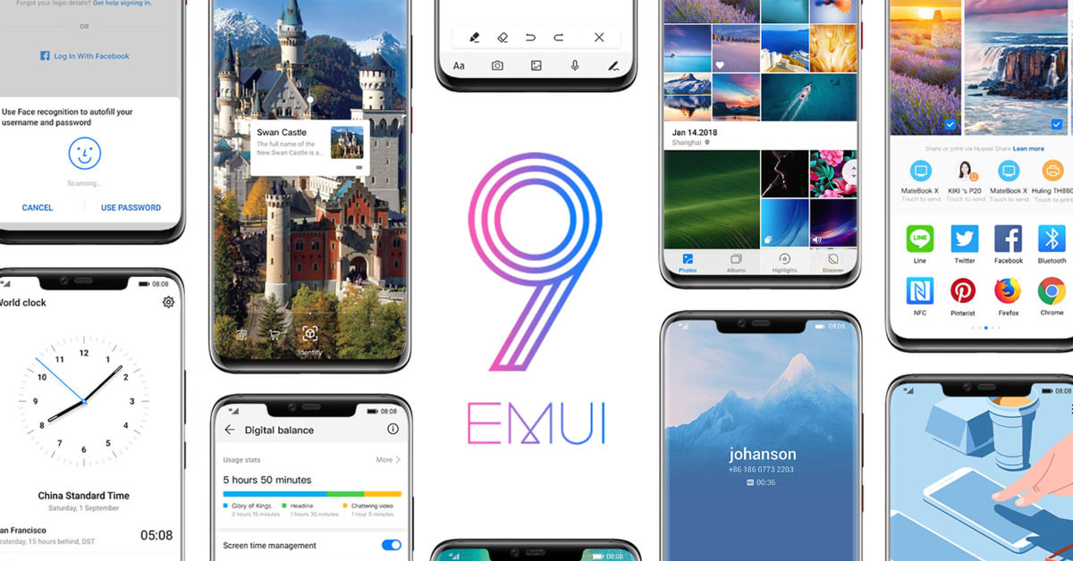 EMUI 9.0 Huawei Mate10 pro P20 Series