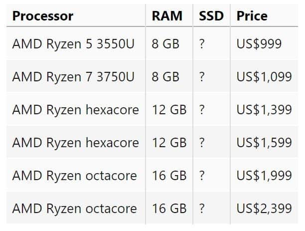 Microsoft Surface Laptop 3