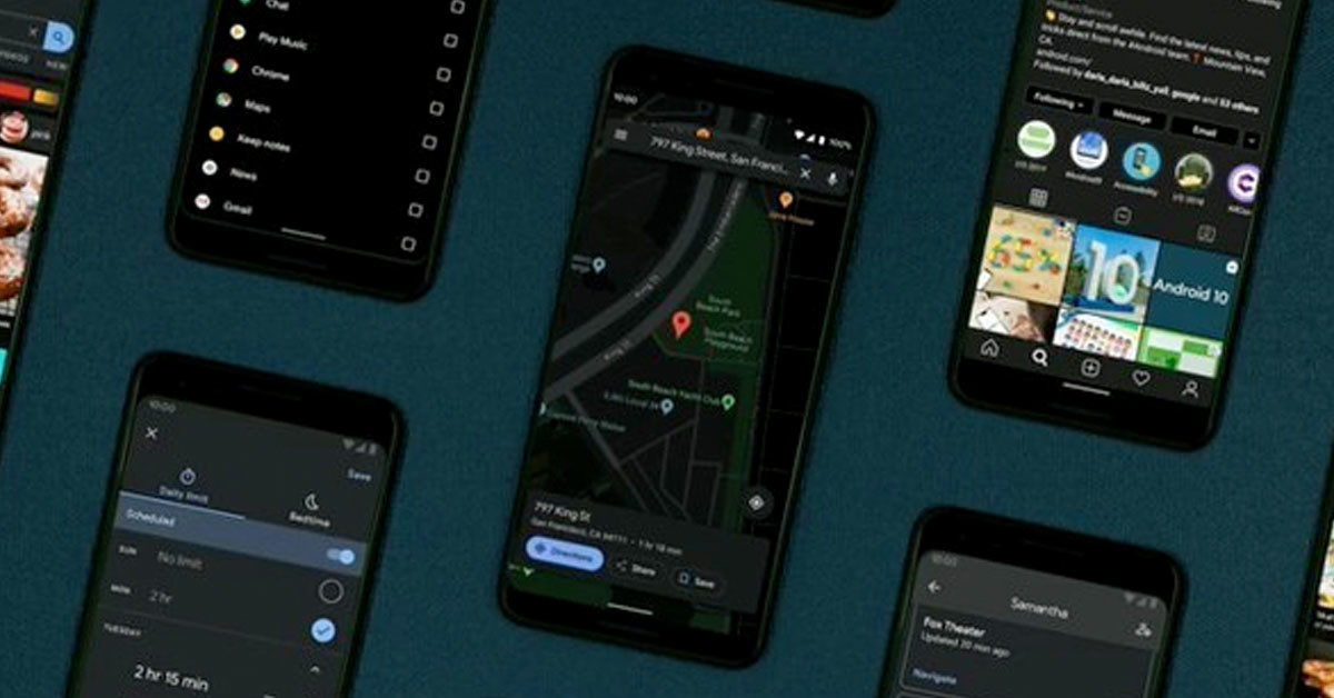 Google Dark Mode Google Maps Android 10   Google Maps Darkmode 1200x628 