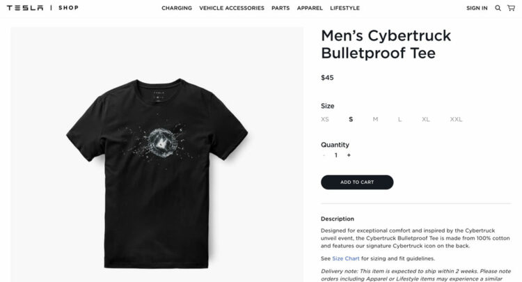 Cybertruck tesla tshirt