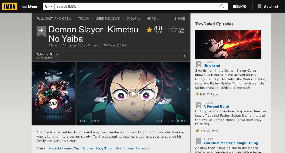 ดาบพิฆาตอสูร (Demon Slayer : Kimetsu no Yaiba) ฉบับอนิเม ลง Netflix แล้ว!!