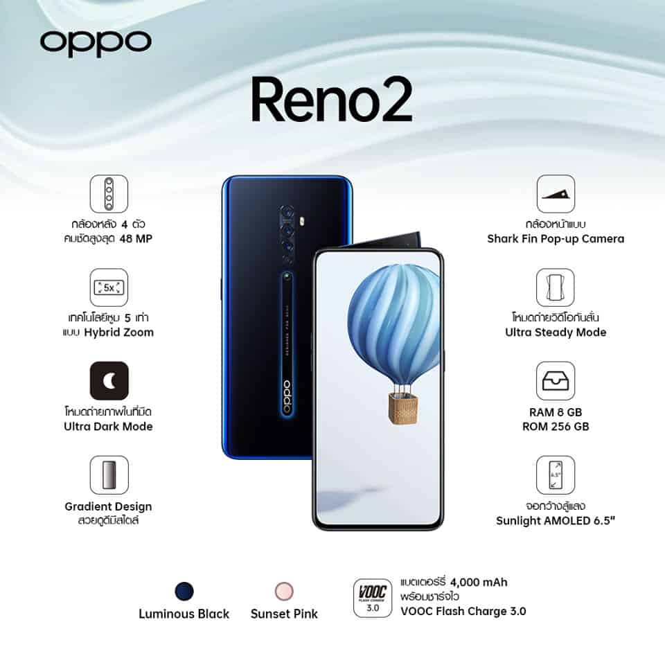 OPPO Reno Series ราคา