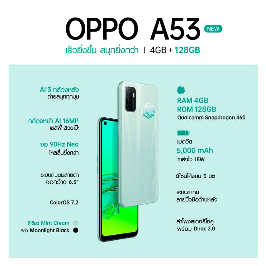 เปิดตัว OPPO A53
