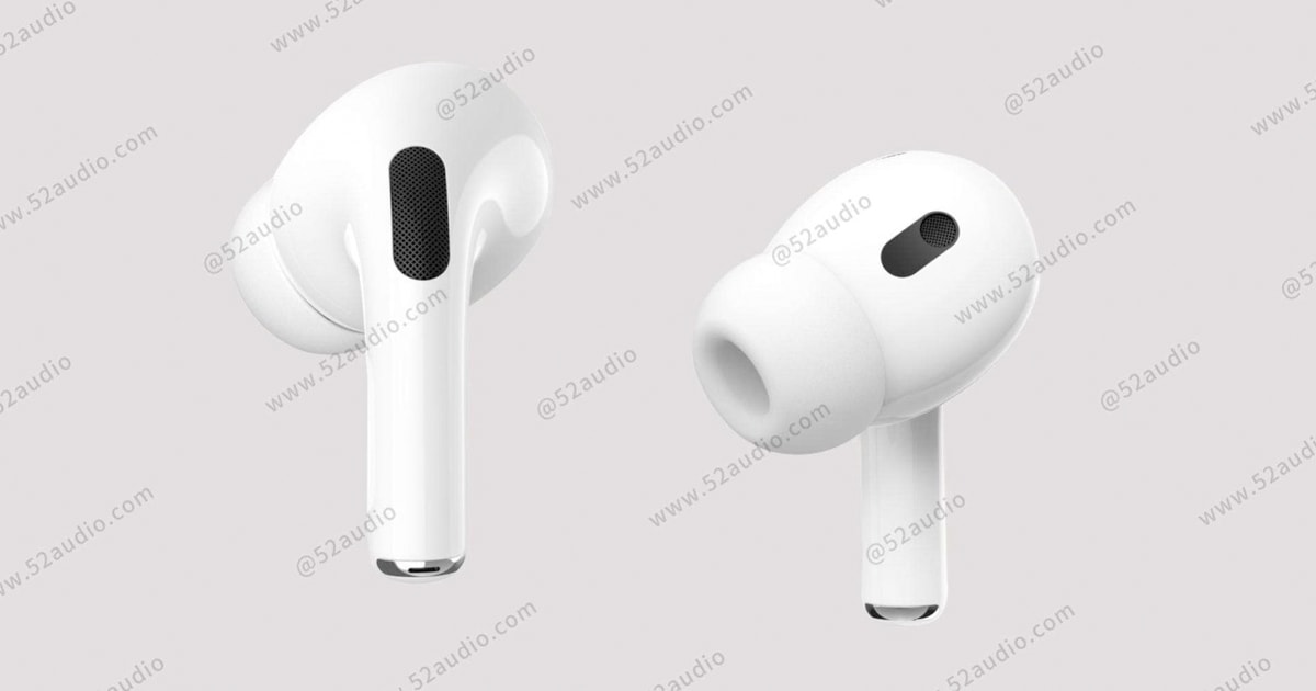 leaked AirPods Pro 2 renders