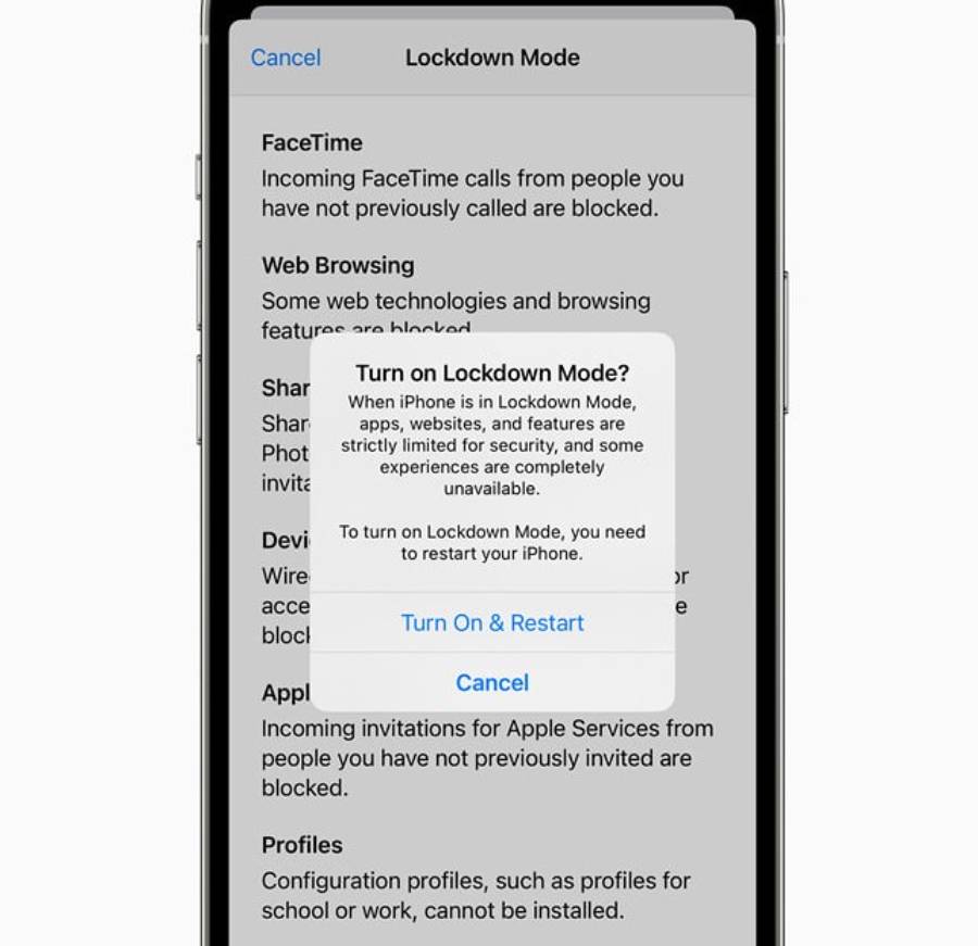 Apple Lockdown Mode