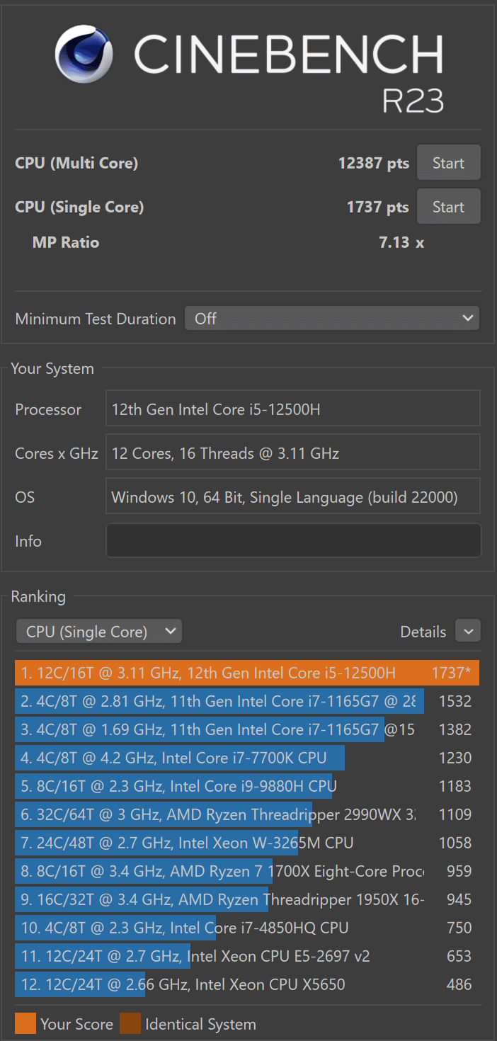 CINEBENCHR23