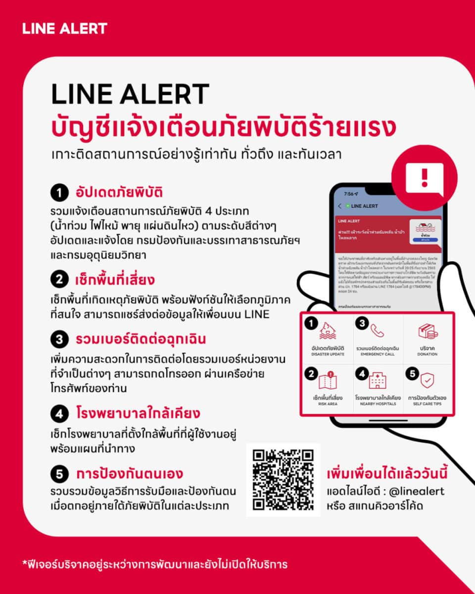 LINE-LINE-ALERT-แจ้งเตือนภัย