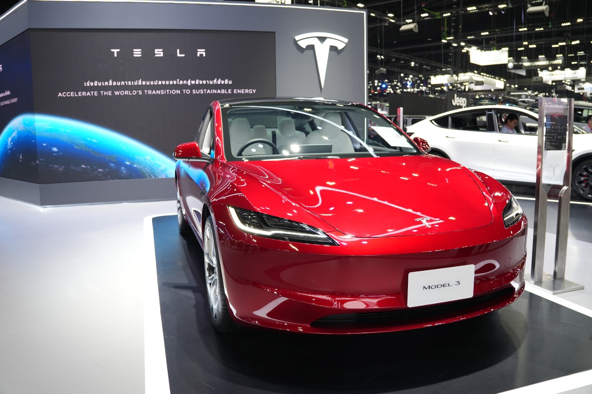 Tesla Model 3 in Thailand motor Expo 2023