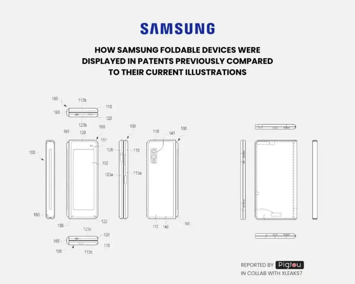 เผยภาพ ดีไซน์ Galaxy Z Fold 6 อ้างอิงจากเอกสารการจดสิทธิบัตรที่ได้รับการอนุมัติแล้ว ตัวเครื่องมีความบางลง และสัดส่วนจอที่กว้างขึ้น