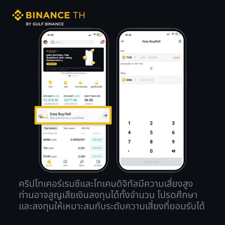 Binance TH เปิดตัวฟีเจอร์ 