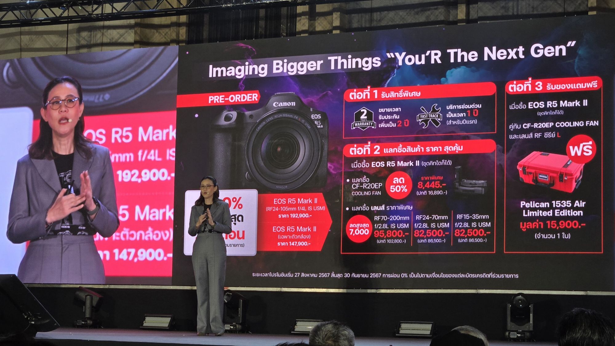 Canon EOS R1 และ EOS R5 Mark II ราคา โปรโมชัน