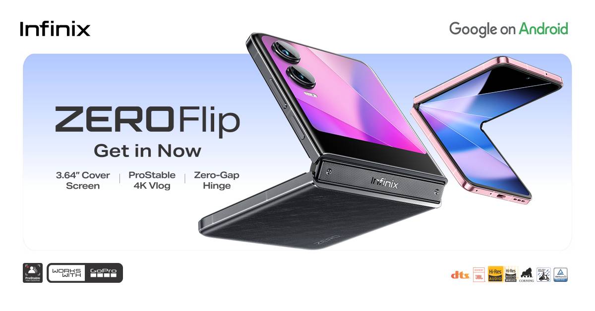 Infinix Zero Flip สมาร์ทโฟนจอพับ ราคา เปิดตัว