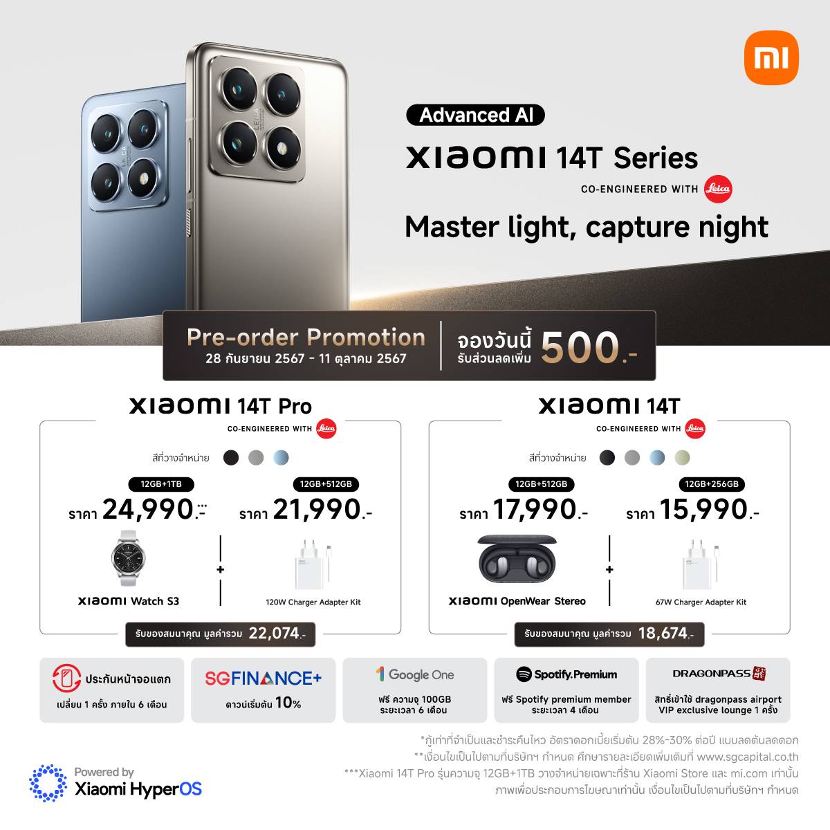 เปิดตัว Xiaomi 14T Series