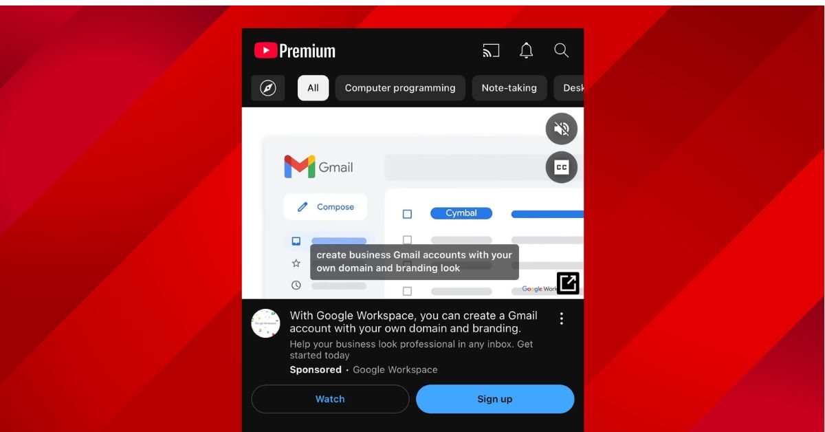 ผู้ใช้ Youtube Premium เจอโฆษณา