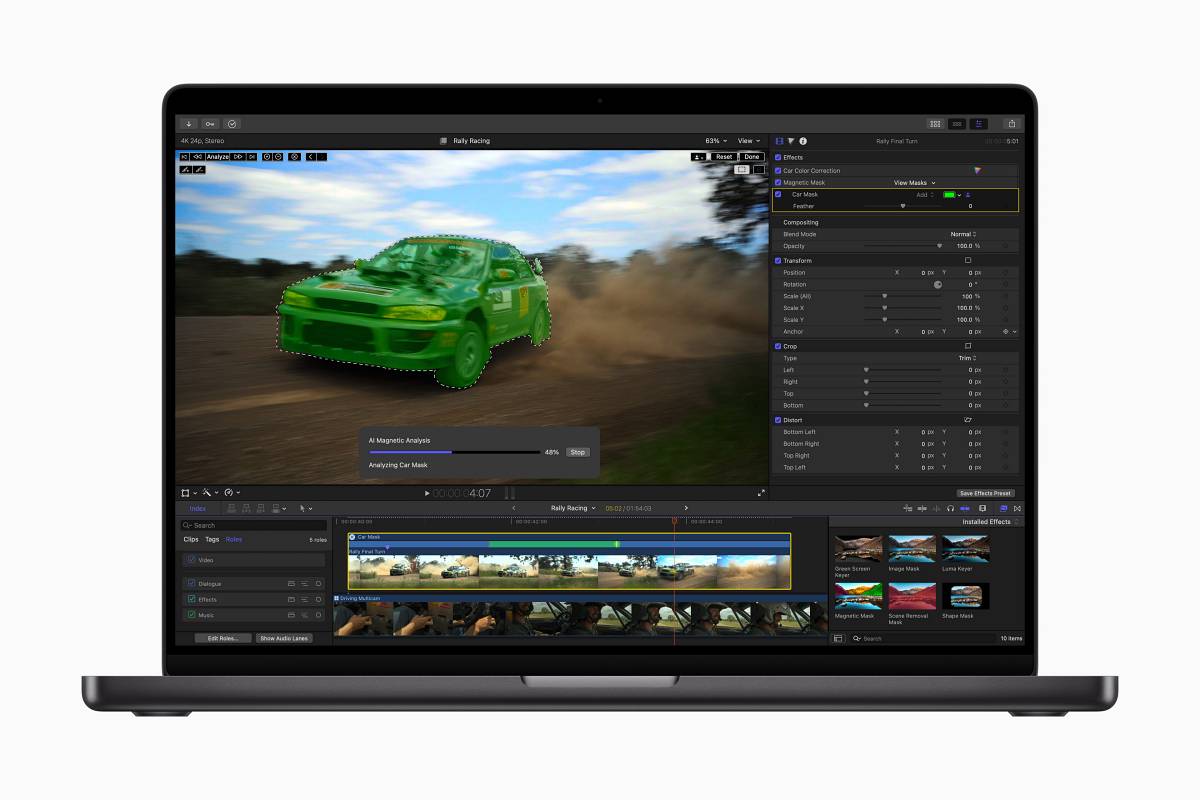 Final Cut Pro 11 อัพเดท Magnetic Mask