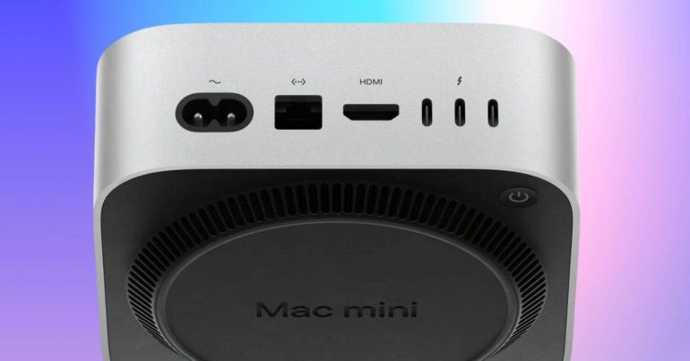 Mac mini ปุ่มเปิด-ปิด