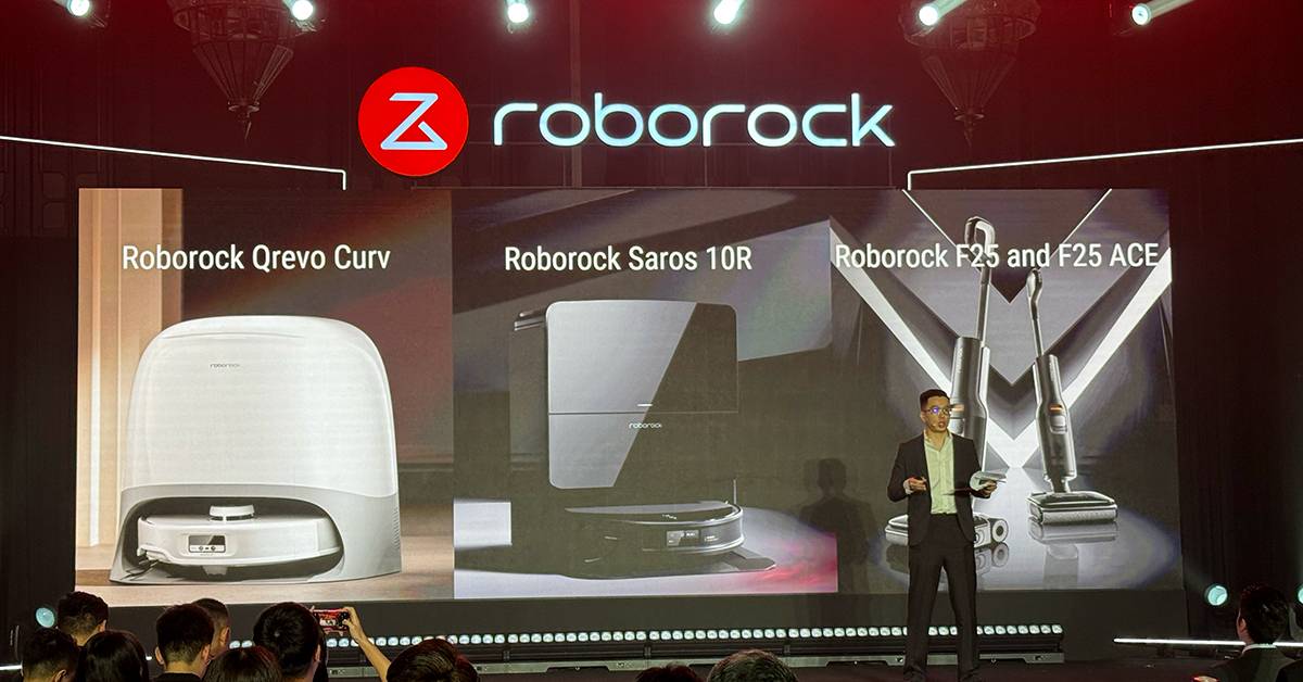 Roborock เปิดตัว หุ่นยนต์ดูดฝุ่นถูพื้น เครื่องดูดฝุ่นไร้สาย