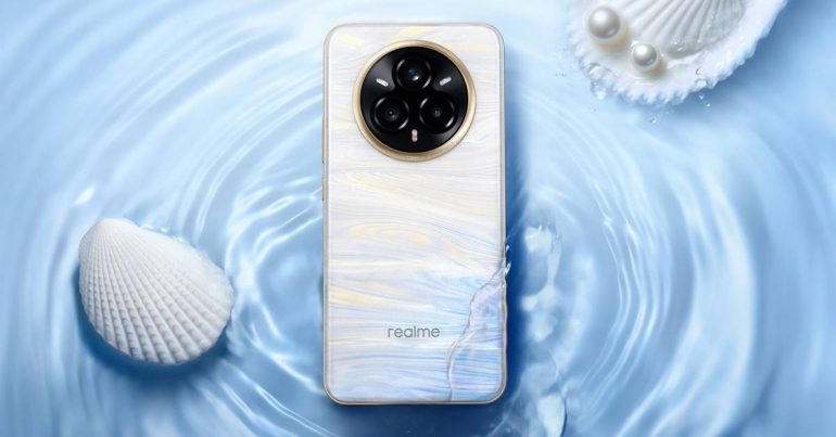 realme 14 pro Unique Pearl Design ฝาหลัง เปลี่ยนสี