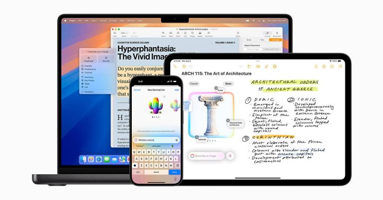 Apple Intelligence อัปเดต เพิ่มฟีเจอร์ AI ใหม่ชุดใหญ่ Image Playground, Genmoji, Writing Tools, รองรับ ChatGPT